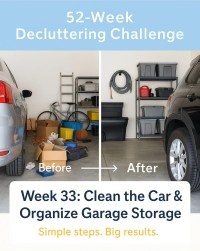 Challenge 2025 Week 33: Clean the Car & Organize the Garage
